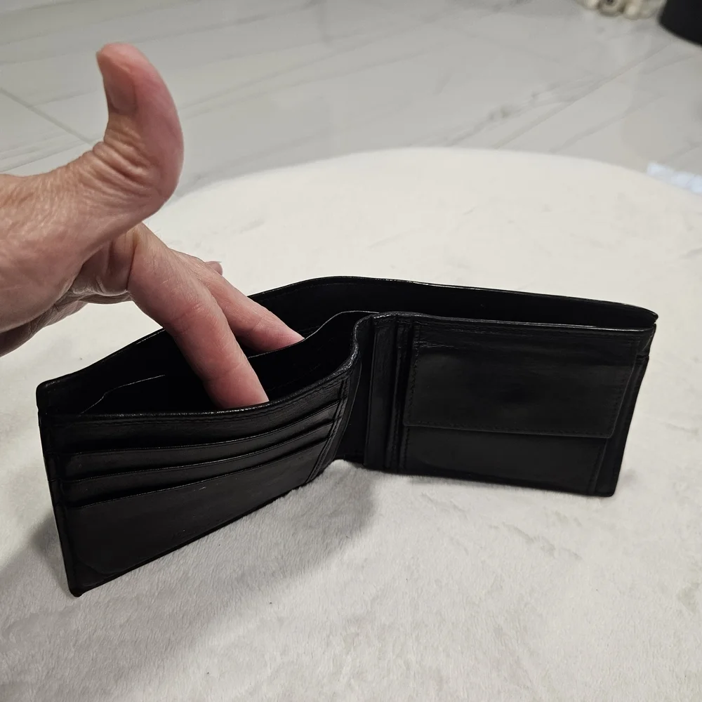 Bottega Veneta Black Woven Leather Card Holder